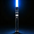 Iron Spark lightsaber with glowing blue blade