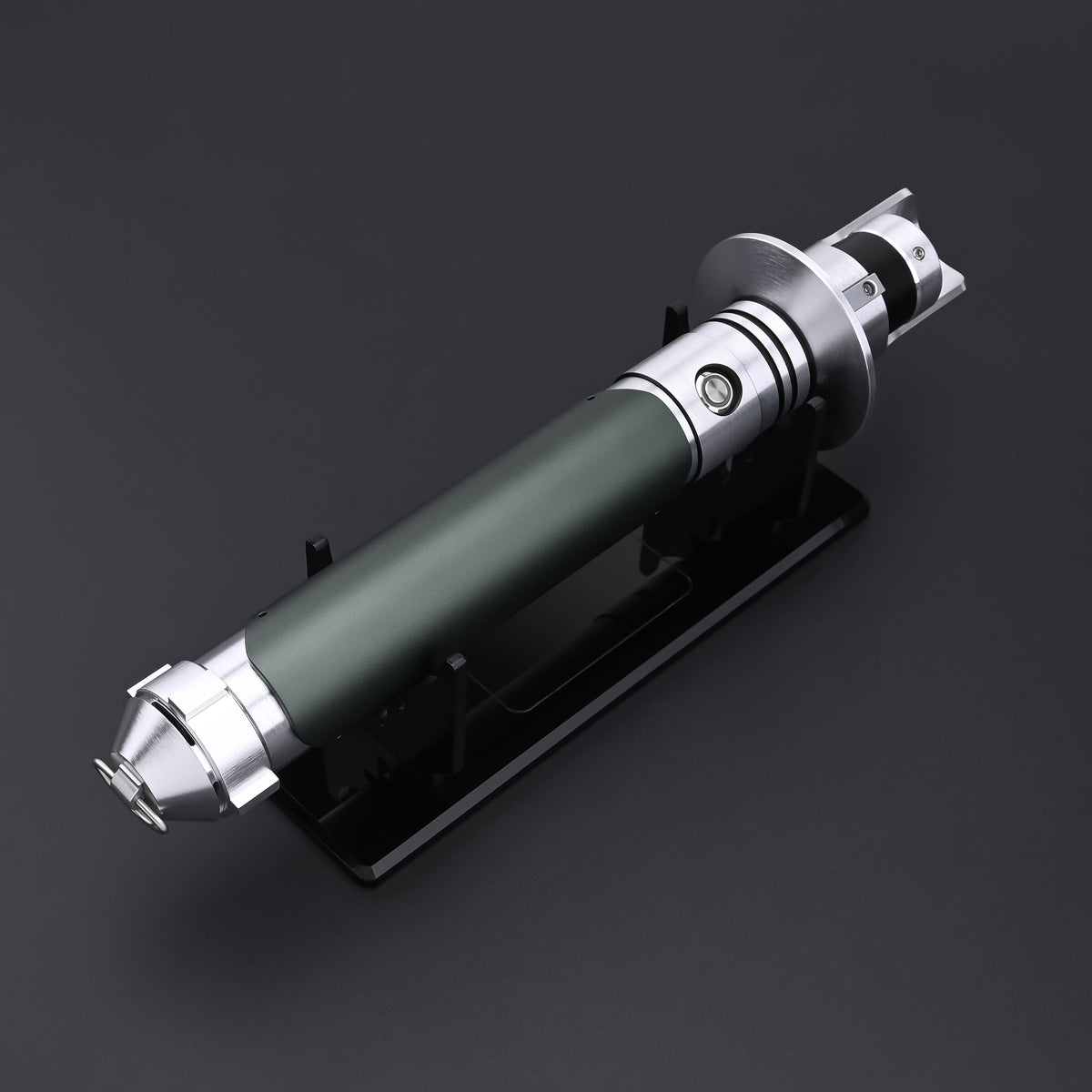 The Kanan SE lightsaber hilt featuring a luminous light blue blade