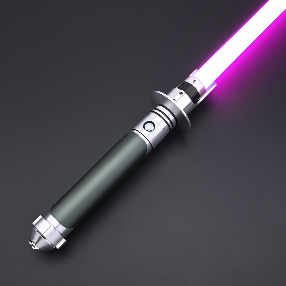 Kanan SE lightsaber hilt with a deep purple blade illumination