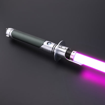 Kanan SE lightsaber hilt featuring a signature purple blade effect