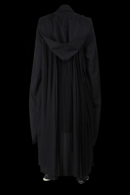 NovaSaber premium tactical enforcer suit back view featuring a sleek hooded design and flowing fabric.