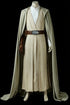 The Last Jedi Luke Skywalker cosplay costume featuring an authentic Ahch-To Jedi robe and tunic full set for adult.