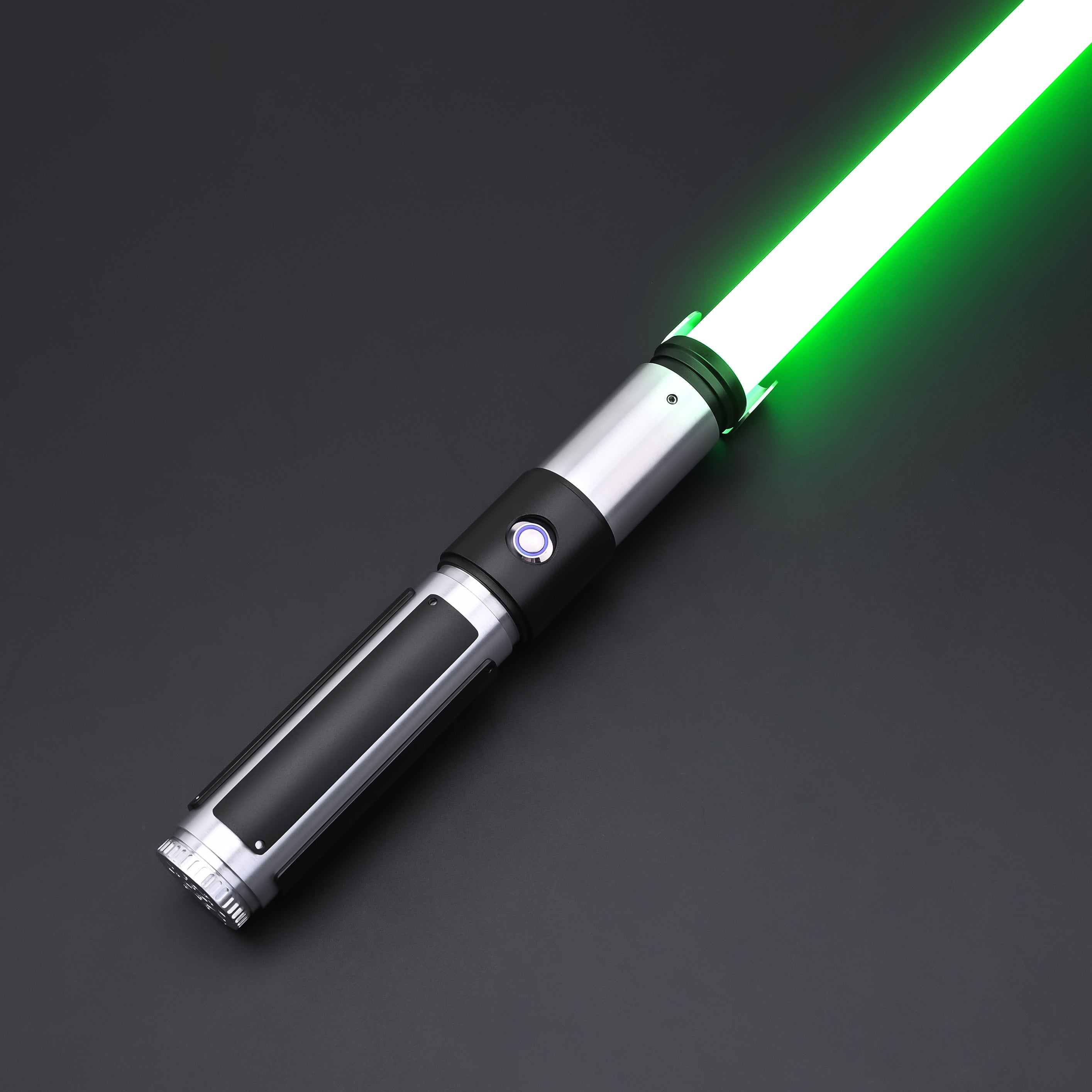 Yoda SE Lightsaber featuring a green blade and intricate hilt design, perfect for enthusiasts and collectors.